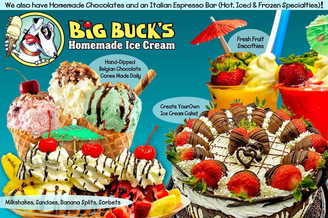 Big Buck's Homemade Ice Cream