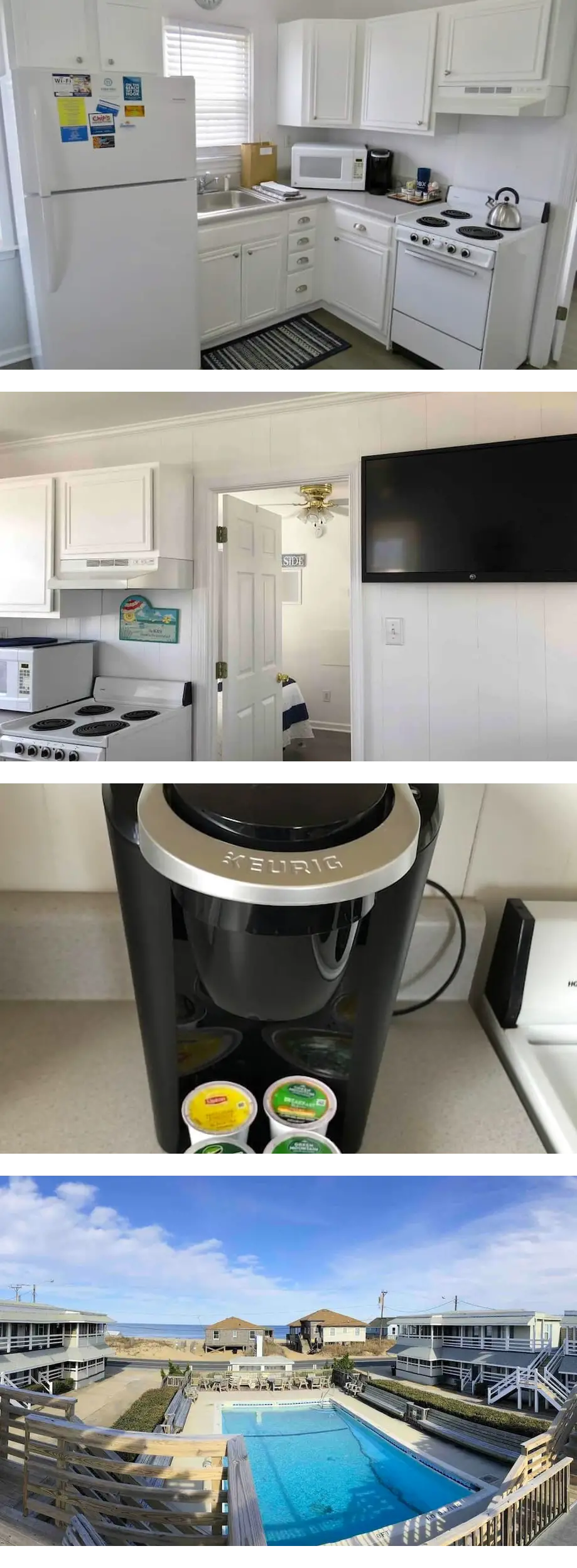 Saltaire Cottages8: 2BR Ocean View Steps2 Private Beach Access Screen Porch Pool